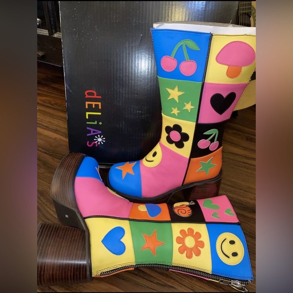 Retro Platform Boots